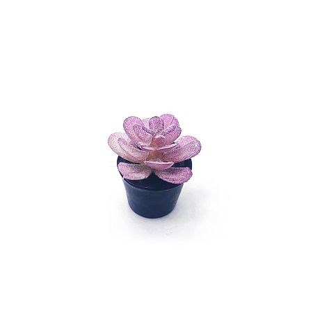 Mini Resin Artificial Succulent Plant Ornaments MIMO-PW0001-191H-1