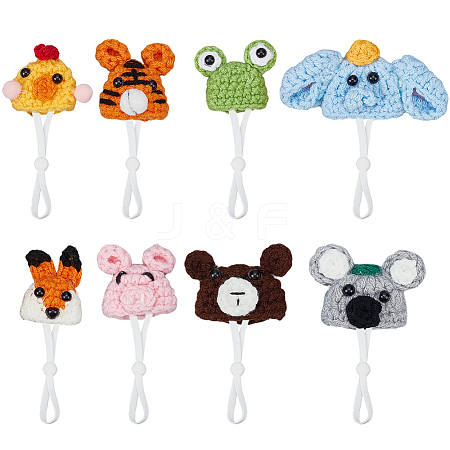 8Pcs 8 Styles Polyester Doll Hat DIY-SC0033-54D-1