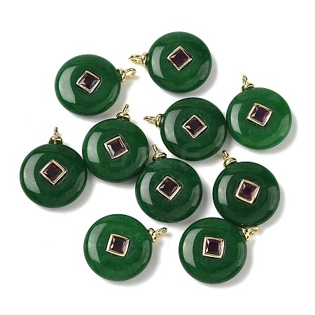 Dyed Natural Malaysia Jade Pendants G-H328-08G-C19-1