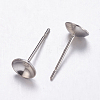 Tarnish Resistant 304 Stainless Steel Stud Earrings Findings LS-STAS-K146-016-6mm-1