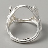 Adjustable Brass Pad Ring Settings KK-WH0045-037S-3