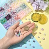 Crackle Glass Beads Strands GLAA-YW0004-76-5