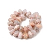 Natural Cherry Blossom Agate Beads Strands G-K195-04A-3
