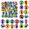 60Pcs Half Round with Eye Glass Cabochons GGLA-FS0001-16A-1