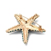 Ocean Theme Alloy Rhinestone Lapel Pins for Backpack Clothes for Clothes JEWB-F042-05A-G-2