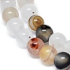 Natural Dendritic Agate Beads Strands G-D0005-18-6mm-4