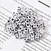Craft White Acrylic Beads MACR-YW0001-13-2