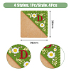 4Pcs 4 Style Felt Embroidery Bookmarks FIND-HY0003-46D-2