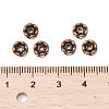 Brass Rhinestone Spacer Beads RB-A014-L6mm-01R-NF-3