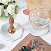 2Pcs 2 Styles Marble Pattern Porcelain Cup Coasters AJEW-CP0009-18A-7