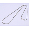 Great Valentines Day Gift 304 Stainless Steel Box Chain Necklaces X-NJEW-507L-11-1