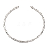 6.5mm Twist Iron Chain Necklaces NJEW-G163-01P-4