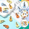 16Pcs 4 Colors Spray Painted Zinc Alloy Pendants FIND-CJ0005-51-3