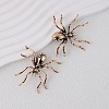 Alloy Rhinestone Stud Earrings EJEW-H155-01AG-1