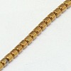 Electroplate Non-magnetic Synthetic Hematite Beads Strands G-J163-3x3mm-04-3