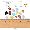 DIY Mixed Stone Chip Beads Earrings Making Kit DIY-FS0002-38-3