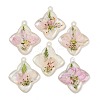 Epoxy Resin Pendants RESI-S09-01O-RS-1