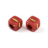 Plating Acrylic Beads OACR-N140-01I-I-2
