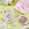 40Pcs 4 Styles Alloy Rhinestone Cabochons FIND-WR0012-98-3