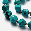Synthetic Magnesite Bead Strands G-M367-22B-1-4