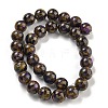 Synthetic Gold Clinquant Stone Beads Strands G-P549-A01-03E-2