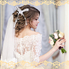 2 Rolls 2 Colors Plastic Imitation Pearl Beaded Trim OCOR-FG0002-06-6