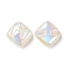 Rainbow Iridescent Plating Acrylic Beads LS-OACR-A010-06F-1