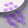 Transparent Frosted Acrylic Bead Caps X-MACR-S371-04A-747-6