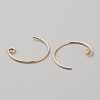 Brass Earring Hooks KK-WH0044-141C-G-2