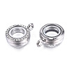 Alloy Magnetic Locket Pendants PALLOY-T052-21P-3