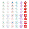  96Pcs 12 Styles Opaque Resin Pave Rhinestone Cabochons RESI-TA0002-33-10