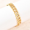 304 Stainless Steel Cuban Link Chain Bangles BJEW-Z155-03G-3