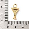 Brass Micro Pave Cubic Zirconia Pendants KK-M295-22G-02-3