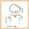 Alloy & Brass Resin Wedding Party Jewelry Sets SJEW-HY0001-02-2