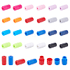   48Pcs 12 Colors Plastic Screw Clasps FIND-PH0004-17-1