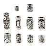 Kissitty Tube Hollow Tibetan Style Alloy Beads TIBEB-KS0001-04AS-3