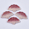 Transparent Spray Painted Glass Pendants GLAA-R212-01-A04-1