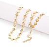 6MM 304 Stainless Steel Shell Shape Link Chain Necklaces NJEW-T016-06G-1