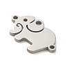 201 Stainless Steel Laser Cut Connector Charms STAS-R133-02P-04-2