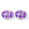 UV Plating Rainbow Iridescent Acrylic Beads OACR-P010-17D-3