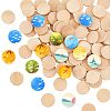 Beech Wooden Round Pieces WOOD-OC0002-37-1