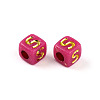 Plating Acrylic Beads OACR-N140-01A-S-2