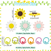 Sunflower Silicone Knitting Needle Point Protectors DIY-NB0010-91-2