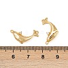 Ocean Theme Brass Micro Pave Cubic Zirconia Pendants KK-F902-08D-G-3