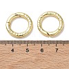 Brass Spring Gate Rings KK-E796-11G-3