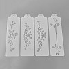 Plastic Flower Spray Stencils DIY-WH0072-22-1