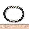 Braided Leather Cord Bracelets for Men BJEW-Z081-18P-4