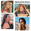 4 Pairs 4 Styles Cattle with Sunflower PU Imitation Leather Cow Tag Dangle Earrings for Women EJEW-TA0001-07-7