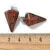 Natural Mahogany Obsidian Pendants G-B127-13P-07-3