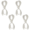 4Pcs 925 Sterling Silver Ice Pick Pinch Bails FIND-HS0002-08B-1
